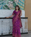 Purple Jacquard Silk Saree | Festive & Party Wear