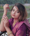 Purple Jacquard Silk Saree | Festive & Party Wear