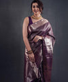 Purple Jacquard Silk Saree | Traditional Wedding Wear