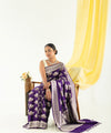 Purple Jacquard Silk Saree | Traditional Wedding Wear