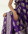Purple Jacquard Silk Saree | Traditional Wedding Wear