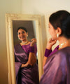 Purple Jacquard Silk Saree | Traditional Wedding Wear