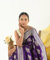 Purple Jacquard Silk Saree | Traditional Wedding Wear