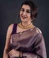 Purple Jacquard Silk Saree | Traditional Wedding Wear
