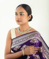 Purple Jacquard Silk Saree | Traditional Wedding Wear