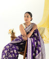 Purple Jacquard Silk Saree | Traditional Wedding Wear