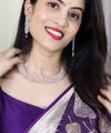 Purple Jacquard Silk Saree | Wedding & Reception Wear