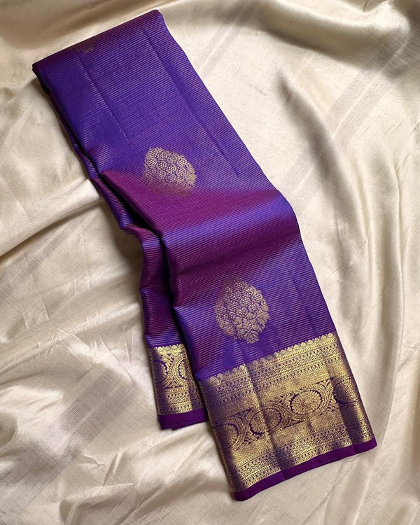 Purple Kanjivaram Silk Saree | Ethnic Wear for Women