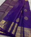 Purple Kanjivaram Silk Saree | Ethnic Wear for Women