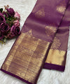 Purple Kanjivaram Silk Saree | Festive & Party Wear