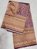 Purple Kanjivaram Silk Saree | Festive & Party Wear