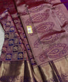 Purple Kanjivaram Silk Saree | Festive & Party Wear