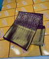 Purple Kanjivaram Silk Saree | Festive & Party Wear