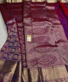 Purple Kanjivaram Silk Saree | Festive & Party Wear
