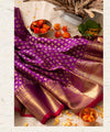 Purple Kanjivaram Silk Saree | Traditional Wedding Wear