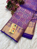 Purple Kanjivaram Silk Saree | Traditional Wedding Wear