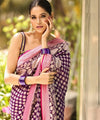 Purple Kanjivaram Silk Saree | Traditional Zari Weave