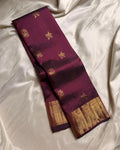 Purple Kanjivaram Silk Saree | Wedding & Festive Wear