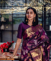Purple Kanjivaram Silk Saree | Wedding & Festive Wear