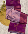 Purple Kanjivaram Silk Saree | Wedding & Festive Wear