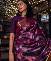 Purple Kanjivaram Silk Saree | Wedding & Festive Wear