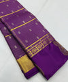 Purple Kanjivaram Silk Saree | Wedding & Reception Wear