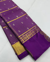 Purple Kanjivaram Silk Saree | Wedding & Reception Wear