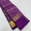 Purple Kanjivaram Silk Saree | Wedding & Reception Wear