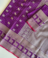 Purple Kanjivaram Silk Saree | Wedding & Reception Wear