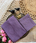Purple Rangoli Crush Saree with Sequin Bits Blouse | RD VIAANA