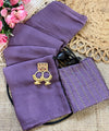 Purple Rangoli Crush Saree with Sequin Bits Blouse | RD VIAANA