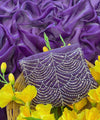 Purple Satin Bollywood Saree with Moti Work Designer Blouse | RD DIVISHA