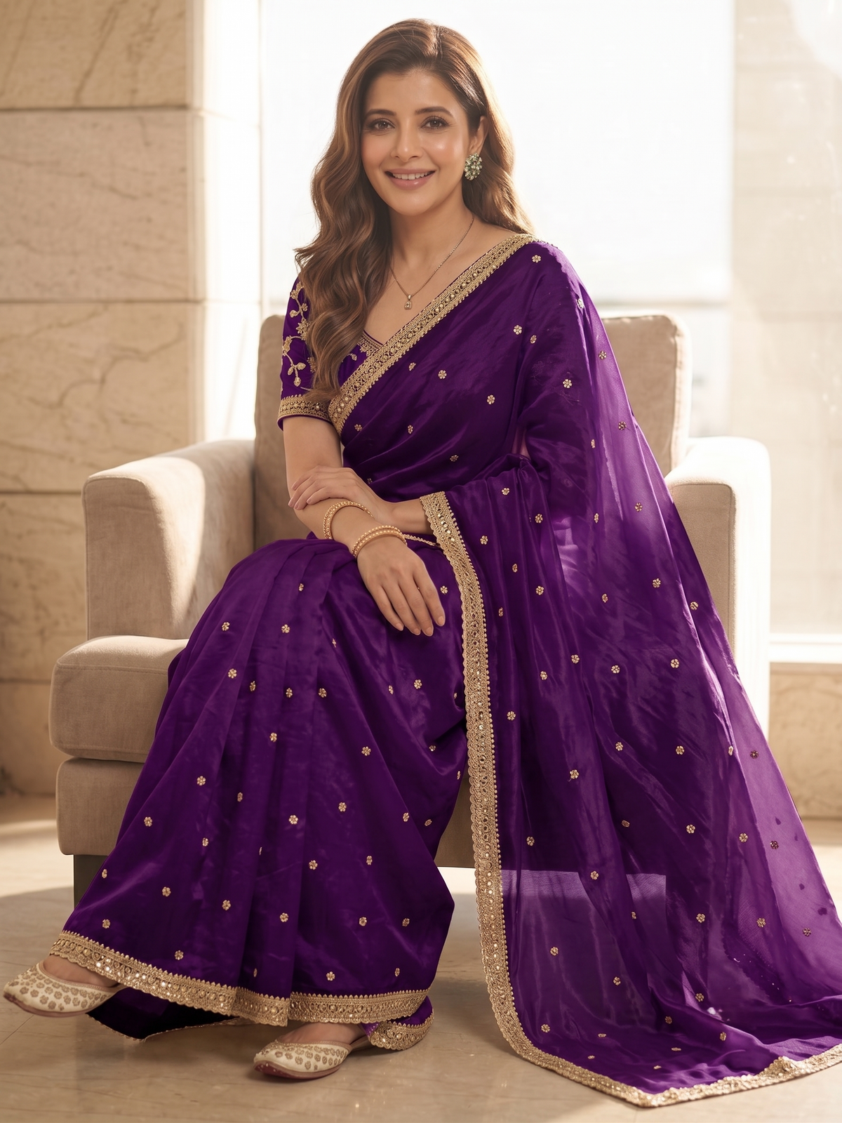 Purple Silk Saree | Wedding & Festive Wear