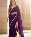 Purple Silk Saree | Wedding & Festive Wear