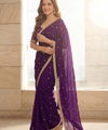 Purple Silk Saree | Wedding & Festive Wear