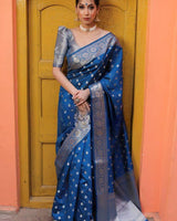 Rama Banarasi Silk Saree | Ethnic Wear for Women
