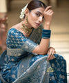 Rama Banarasi Silk Saree | Ethnic Wear for Women