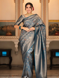 Rama Banarasi Silk Saree | Festival & Ceremony Wear