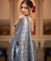 Rama Banarasi Silk Saree | Festival & Ceremony Wear