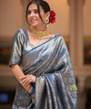 Rama Banarasi Silk Saree | Festival & Ceremony Wear