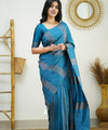 Rama Banarasi Silk Saree | Festive & Party Wear