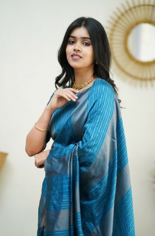 Rama Banarasi Silk Saree | Festive & Party Wear