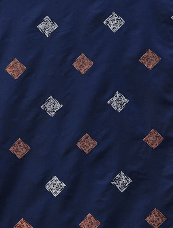 Rama Banarasi Silk Saree | Traditional Zari Weave