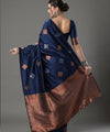 Rama Banarasi Silk Saree | Traditional Zari Weave