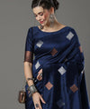 Rama Banarasi Silk Saree | Traditional Zari Weave