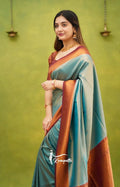 Rama Banarasi Silk Saree | Wedding & Festive Wear