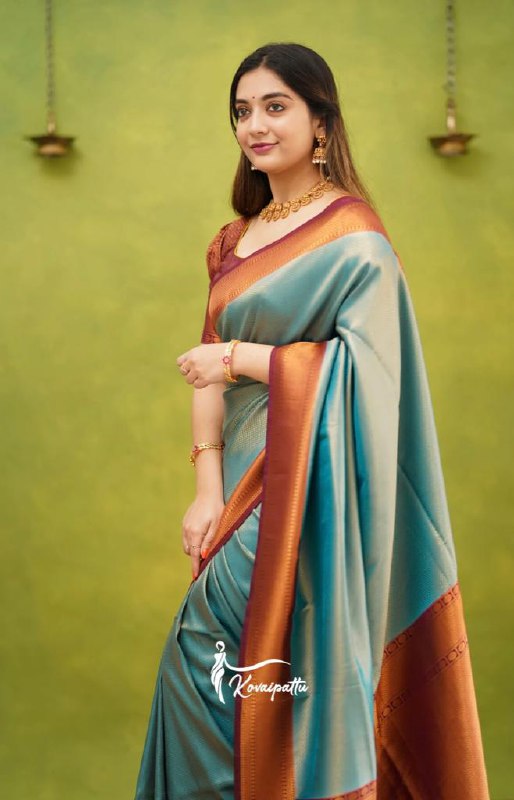 Rama Banarasi Silk Saree | Wedding & Festive Wear