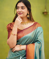 Rama Banarasi Silk Saree | Wedding & Festive Wear
