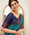 Rama Banarasi Silk Saree | Wedding & Reception Wear