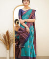 Rama Banarasi Silk Saree | Wedding & Reception Wear